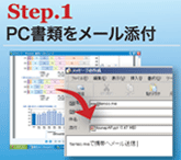 Step.1 PC書類をメール添付